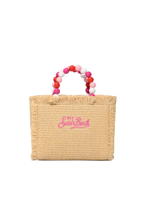 Borsa Vanity Mini Straw in rafia con manico perline Mc2 Saint Barth | VAMI00900347L